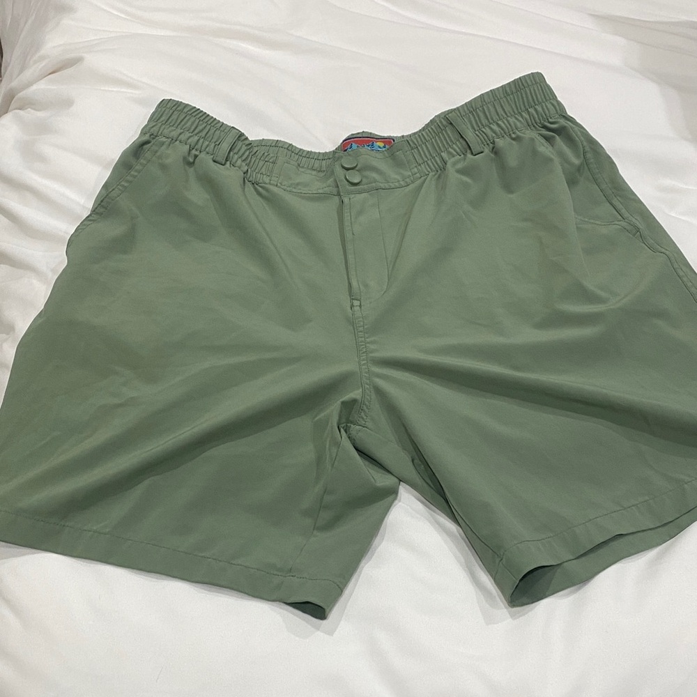BURLEBO Men's Athletic Shorts in Sage Green